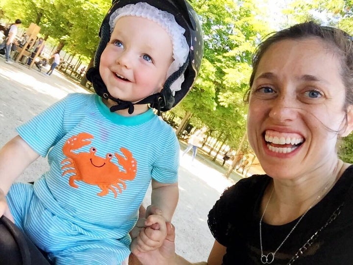 Horseback riding with my almost two year old in the Jardin du Luxembourg