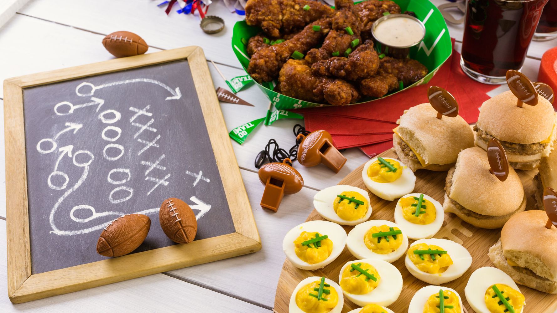 Jalapeño Popper Football Cheese Ball - Peas and Crayons