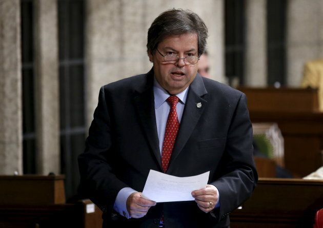 Mauril Belanger speaks during Question Period in the House of Commons on Parliament Hill in Ottawa on Dec. 7, 2015.