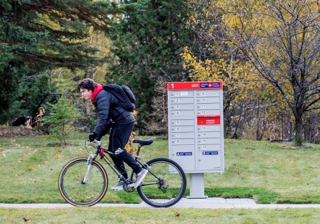 Canada Post canceled the community mailbox program.