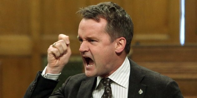 Veterans Affairs Minister Seamus O'Regan speaks in the House of Commons on Parliament Hill on Feb 2, 2018.