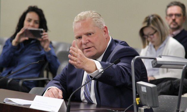 Ontario Progressive Conservative Leadership Candidate Doug Ford took a swipe at his party, saying under former leader Patrick Brown, even PC members were shut out of sex-ed discussions.