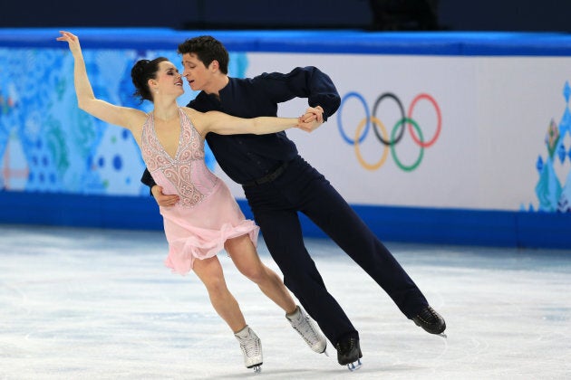 Virtue and Moir compete at the 2014 Winter Games in Sochi.