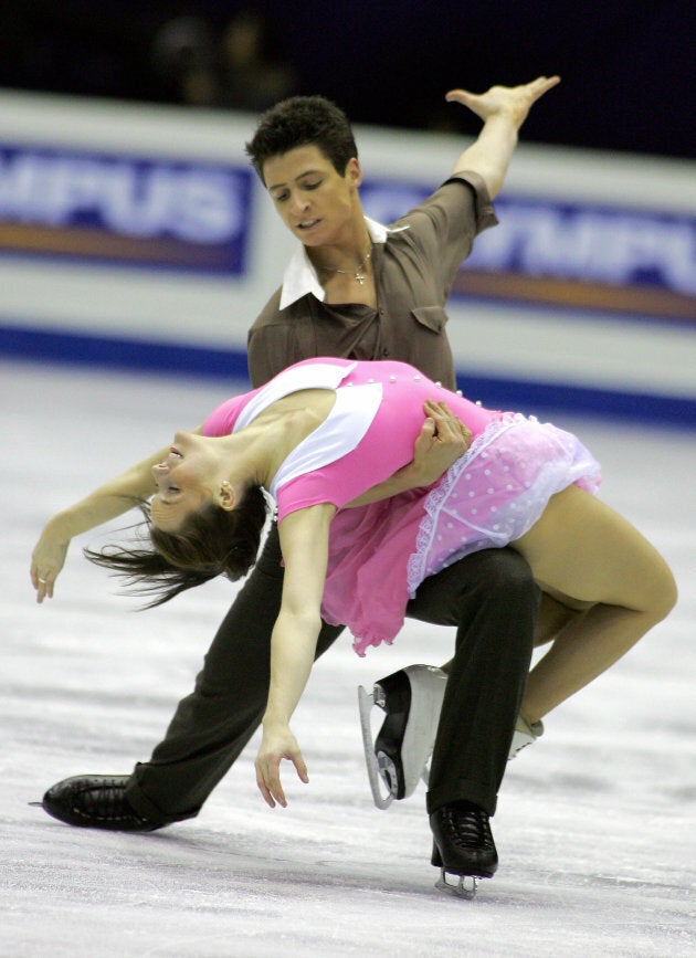 Virtue and Moir perform at Four Continents Figure Skating Championships in Goyang, South Korea in 2008.