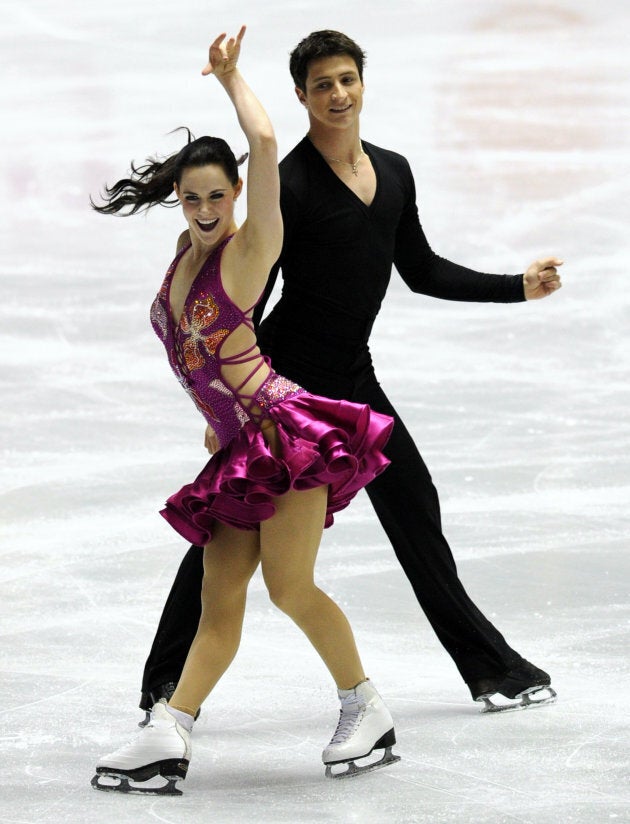 Virtue and Moir perform at the World Team Trophy 2012 competition in Tokyo on April 19, 2012.