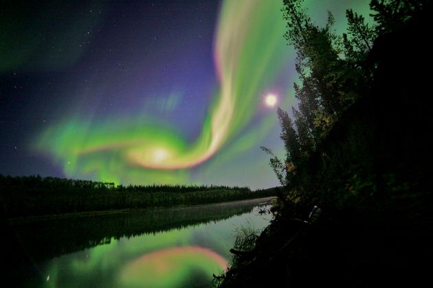 An aurora over Whitehorse, Yukon.
