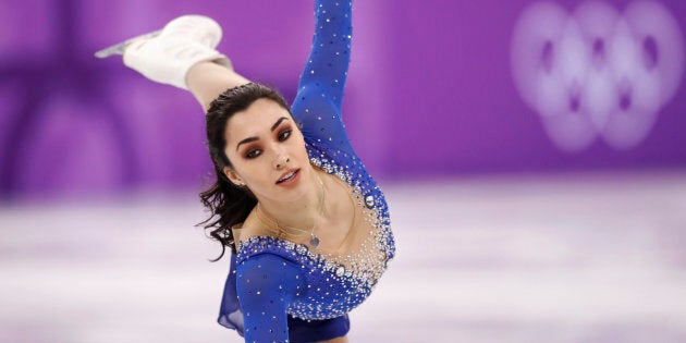 Gabrielle Daleman in the women's single free skating final during the team event at the PyeongChang Olympics Feb. 12.