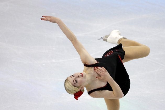 Gracie Gold of the United States competes in the World Figure Skating Championships in Boston in March, 2016.