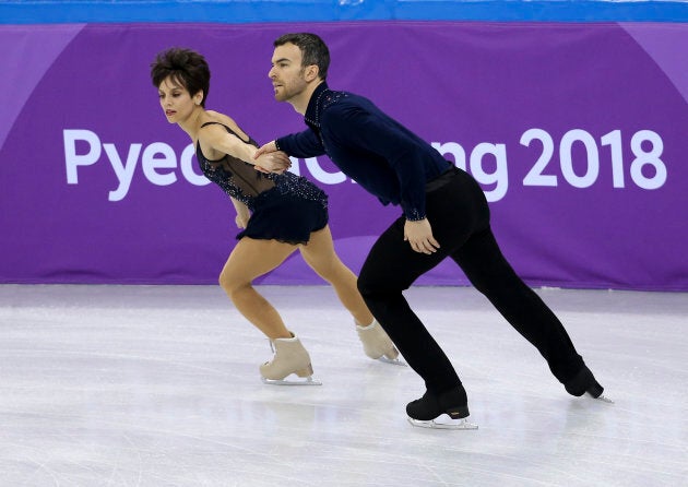 Canadian figure skaters Meagan Duhamel and Eric Radford.