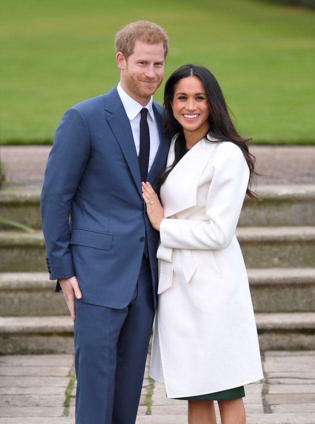 Prince Harry and Meghan Markle attend an official photocall to announce their engagement at Kensington Palace, Nov. 27.