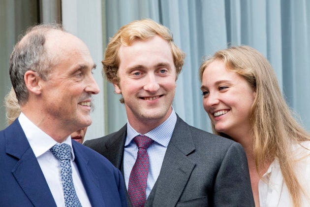 Prince Lorenz with Prince Joachim and Princess Luise Maria of Belgium.