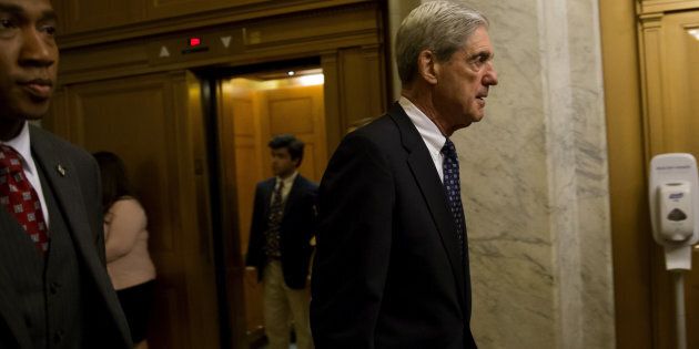 Robert Mueller, former director of the Federal Bureau of Investigation (FBI) and special counsel for the U.S. Department of Justice, leaves a meeting with members of the Senate Judiciary Committee in Washington, D.C. on Wednesday, June 21, 2017.