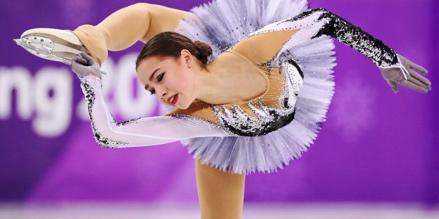 Alina Zagitova, an Olympic Athlete from Russia, performs Feb. 21, 2018. Zagitova earned a record 82.92 points for her routine to