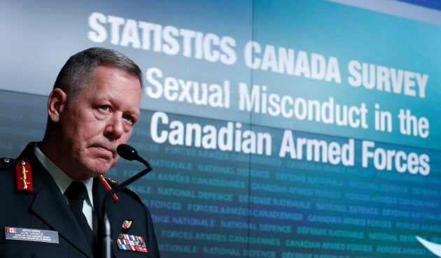 Canada's Chief of the Defence Staff General Jonathan Vance takes part in a news conference on the findings of the Statistics Canada Survey on Sexual Misconduct in the Canadian Armed Forces in Ottawa on Nov. 28, 2016.