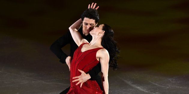 Canada's Tessa Virtue and Canada's Scott Moir perform during the figure skating gala event during the PyeongChang 2018 Winter Olympic Games on Feb. 25, 2018.
