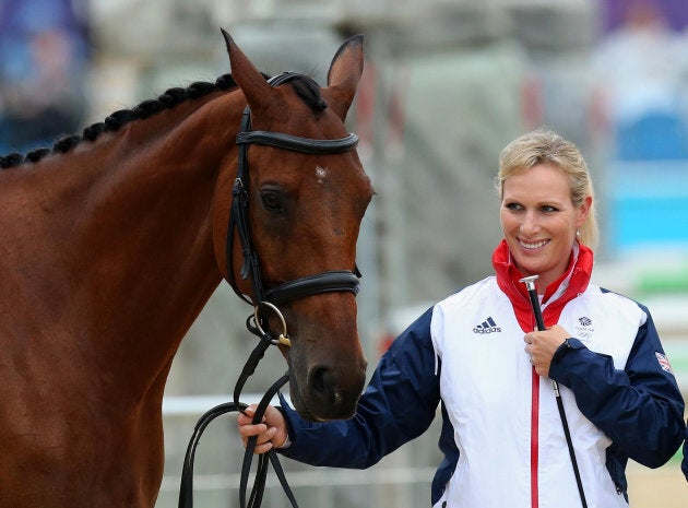 Zara Phillips with her horse High Kingdom at the 2012 Olympics.