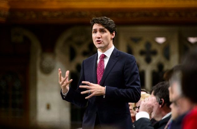 Prime Minister Justin Trudeau stands during question period on Parliament Hill in Ottawa on Feb. 28, 2018.