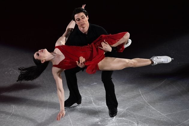 Tessa Virtue is basically a Greek goddess at this point as she and Scott Moir perform during the figure skating gala event during the PyeongChang 2018 Winter Olympics on Feb. 25, 2018.