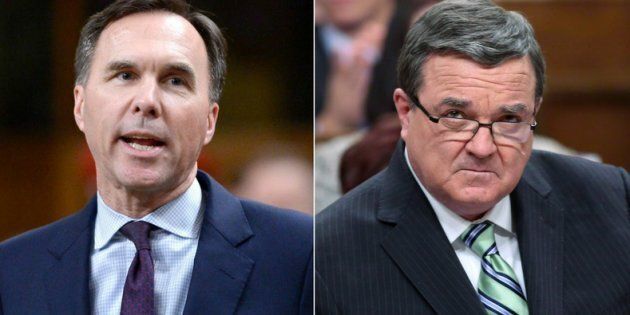 Finance Minister Bill Morneau says he was not aware that the Working Income Tax Benefit was a nod to the riding of the late Jim Flaherty.