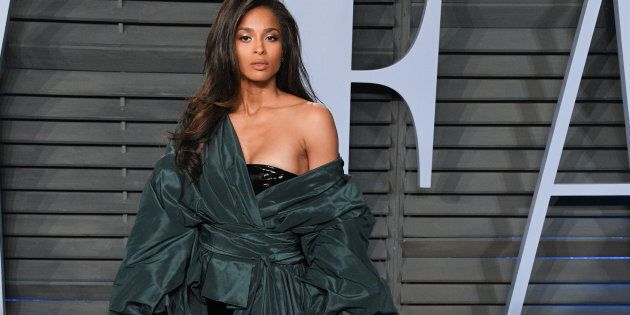Ciara attends the 2018 Vanity Fair Oscar Party hosted by Radhika Jones at The Wallis Annenberg Center for the Performing Arts in Beverly Hills, California, on Sunday.