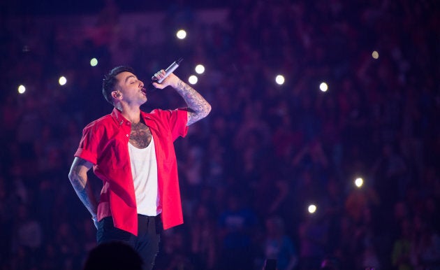 Jacob Hoggard of Hedley performs at WE Day on day six of the Invictus Games Toronto 2017 on Sept. 28, 2017 in Toronto.