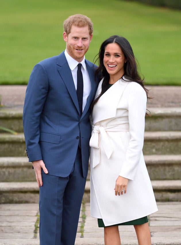 Prince Harry and Meghan Markle at their engagement photocall.