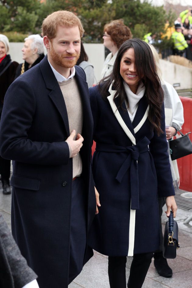 Prince Harry and Meghan Markle in Birmingham on March 8, 2018.