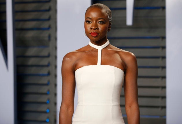 Danai Gurira at the 2018 Vanity Fair Oscar Party.