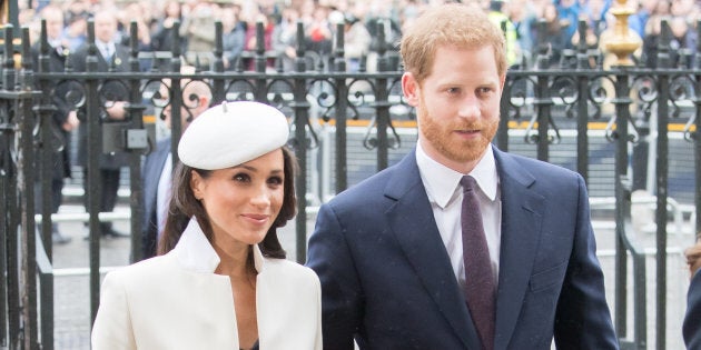 Meghan Markle and Prince Harry attend the Commonwealth Day service at Westminster Abbey on March 12, 2018.