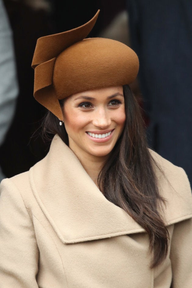 Meghan Markle attends the Christmas Day service at the Church of St. Mary Magdalene on Dec. 25, 2017 in King's Lynn, England.