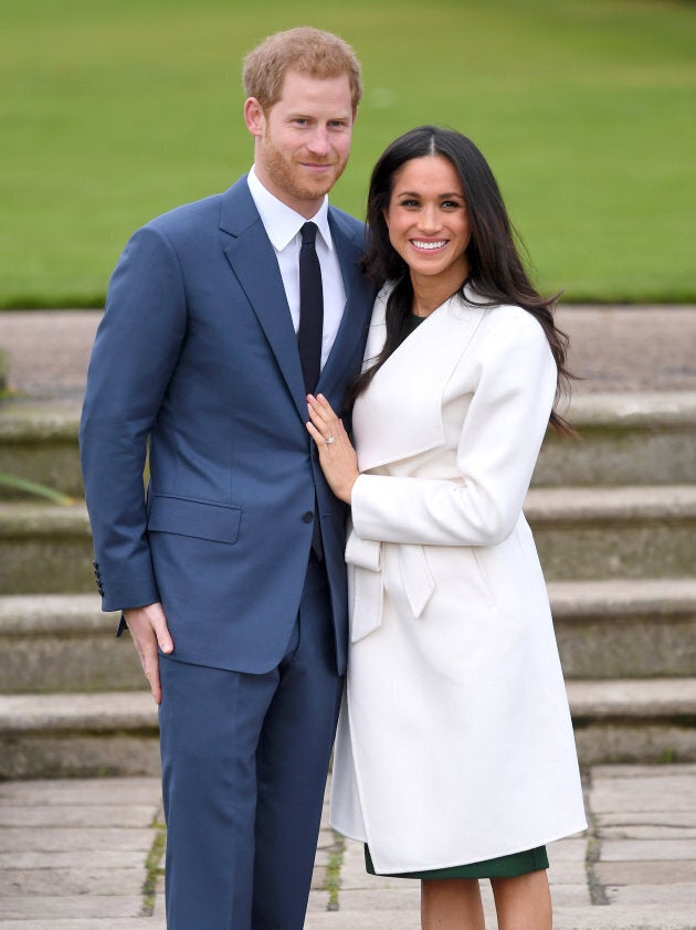 Prince Harry and Meghan Markle at an official engagement photocall on Nov. 27, 2017.