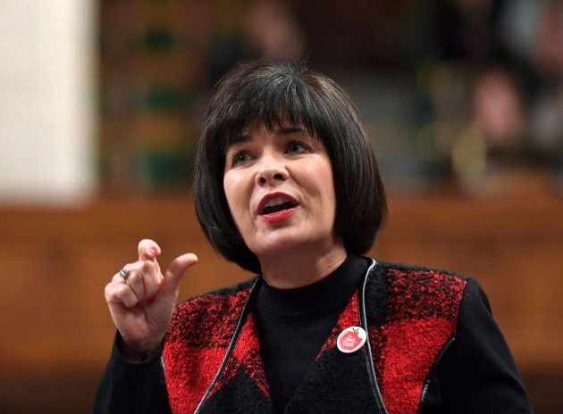 Minister of Health Ginette Petitpas Taylor rises during Question Period in the House of Commons on Parliament Hill in Ottawa on March 1, 2018.