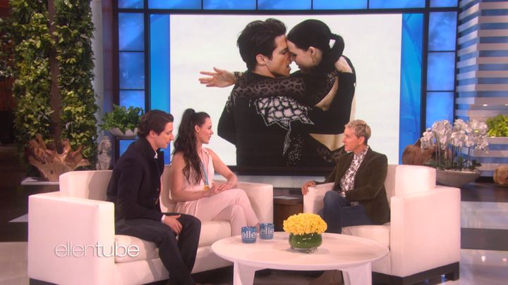 Virtue and Moir discuss their on-ice chemistry on "The Ellen DeGeneres Show" in a clip posted to "EllenTube."