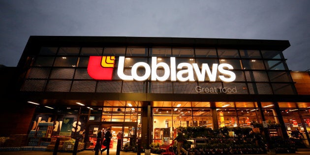 A Loblaws supermarket is pictured in Ottawa, Nov. 14, 2017. Canadians have lost some of their faith in the country's food retailers in the wake of the bread price-fixing scandal, a new survey finds.