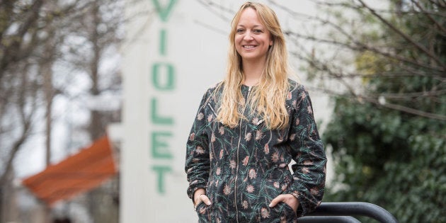 Claire Ptak, owner of Violet Bakery, has been chosen to make the cake for the wedding in May of Prince Harry and Meghan Markle. She poses for a portrait in London on March 20, 2018.