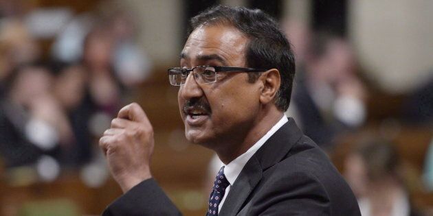 Infrastructure Minister Amarjeet Sohi responds to a question in the House of Commons on June 15, 2017.