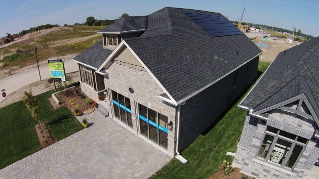 A net-zero home under construction in London, Ont.