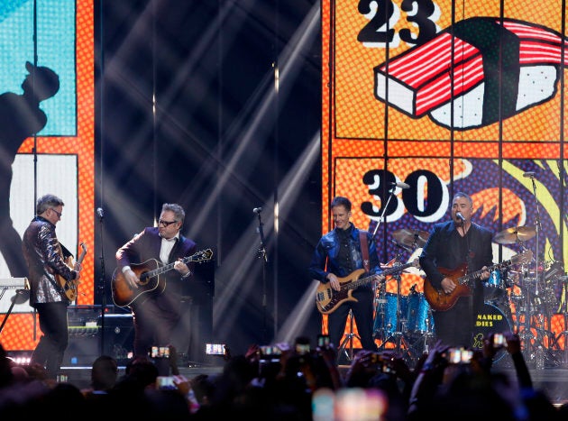 Barenaked Ladies perform at the 2018 Juno Awards in Vancouver on March 25, 2018.