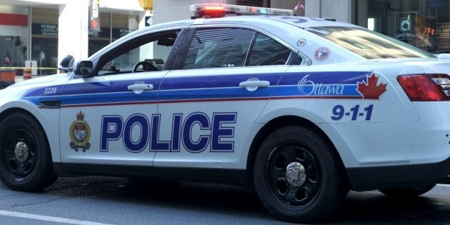 A Ottawa Police cruiser parked in downtown Ottawa conducting traffic control on June 25, 2016. Police say a man had his turban pulled off by two men during an attack on March 23.