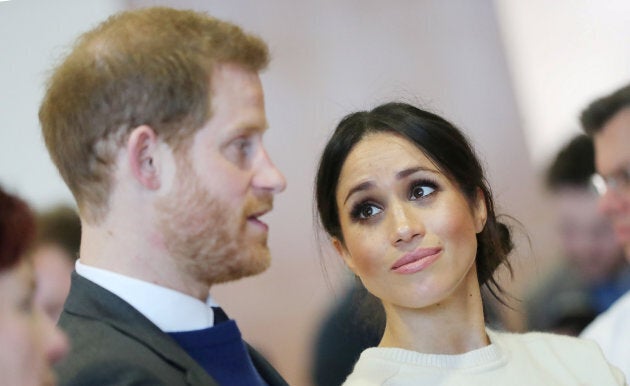 Prince Harry and Meghan Markle visit Catalyst Inc science park in Belfast on March 23, 2018.