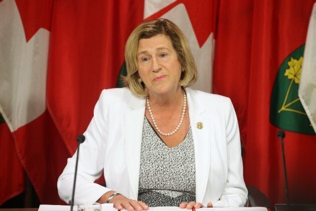 Helena Jaczek, now Minister of Health and Long-Term Care, at Queen's Park.