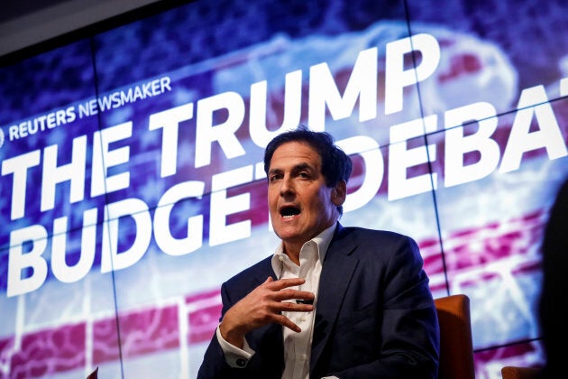 Businessman Mark Cuban participates in a Reuters Newsmaker panel on 'The Trump Budget Debate' in New York on Nov. 15, 2017.