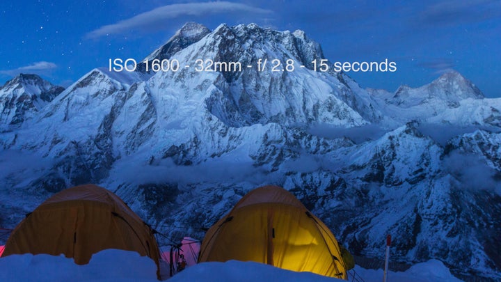 Top of the world from the summit of Mount Lobuche