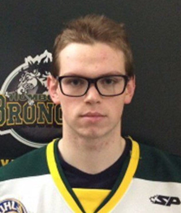 Humboldt Broncos goaltender Parker Tobin is shown in an undated team photo.