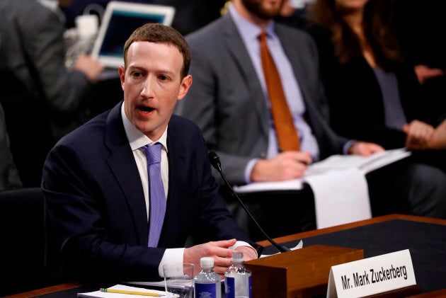 Facebook CEO Mark Zuckerberg testifies before a joint Senate Judiciary and Commerce Committees hearing regarding the company's use and protection of user data, on Capitol Hill in Washington, D.C. on April 10, 2018.