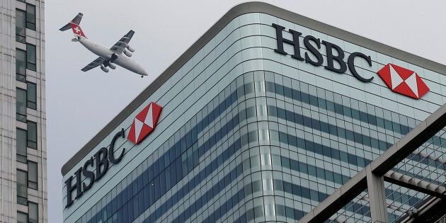 HSBC's headquarters in Canary Wharf, London, U.K. The bank says it will no longer finance new projects in the oilsands.