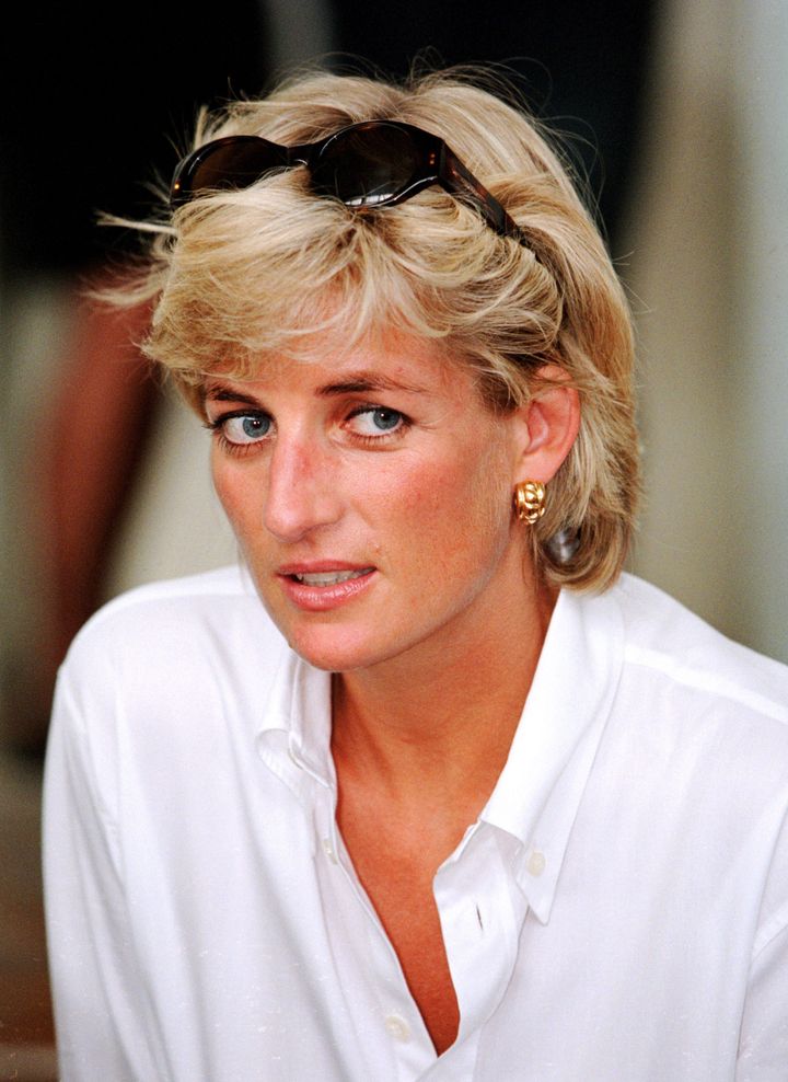 Princess Diana in Bosnia, August 1997.