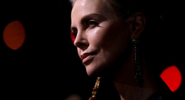 Charlize Theron attends the premiere for "Tully" in Los Angeles on April 18, 2018.