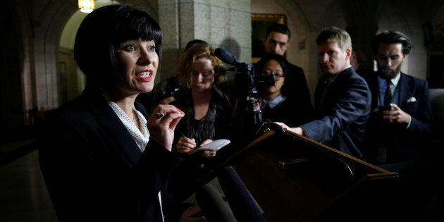 Health Minister Ginette Petitpas Taylor speaks during a news conference on Parliament Hill on Nov. 21, 2017.