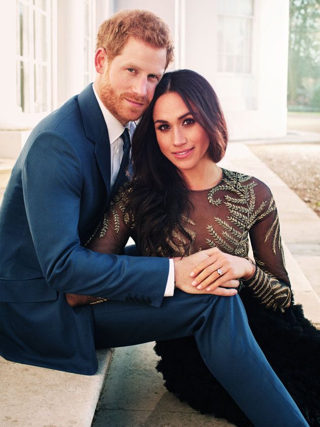 Prince Harry and Meghan Markle's official engagement photo.